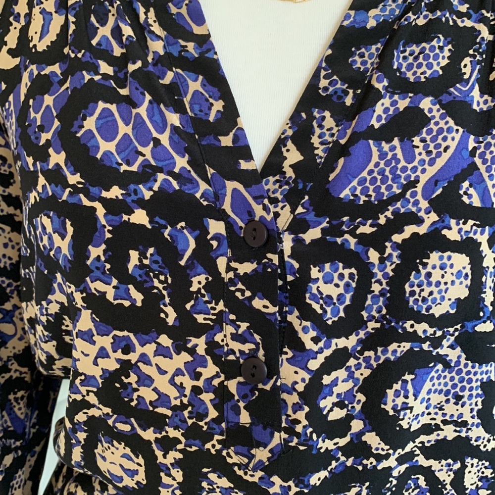 Tibi Silk Python Print Blouse - image 5